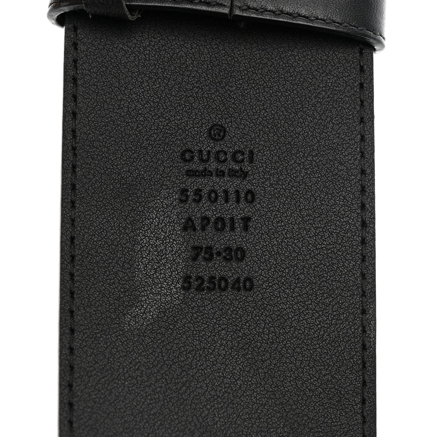 Calfskin Crystal Double G 55mm Belt 75 30 Black