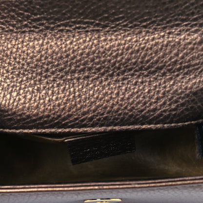 Gucci Calfskin Mini Bamboo Night Evening Bag Bronze 5 of 10