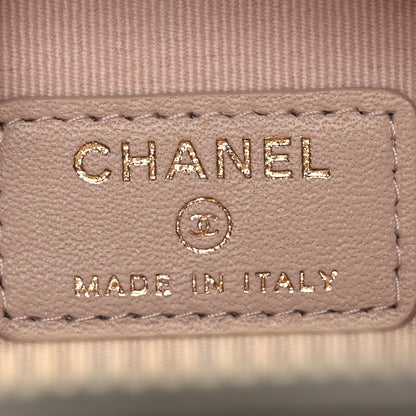 Chanel Lambskin Quilted Mini Chic Riviera Top Handle Vanity Case White 6 of 15