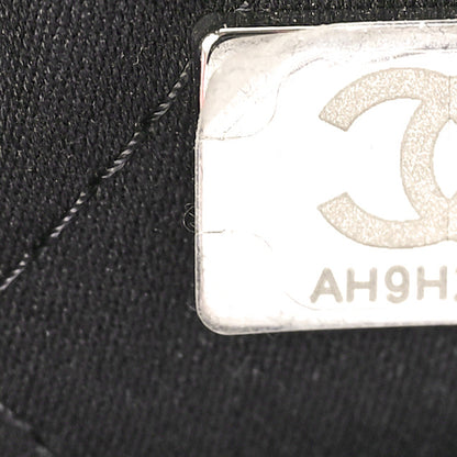 Chanel Denim Quilted Floral Print Mini Chanel 22 Black Grey 7 of 10