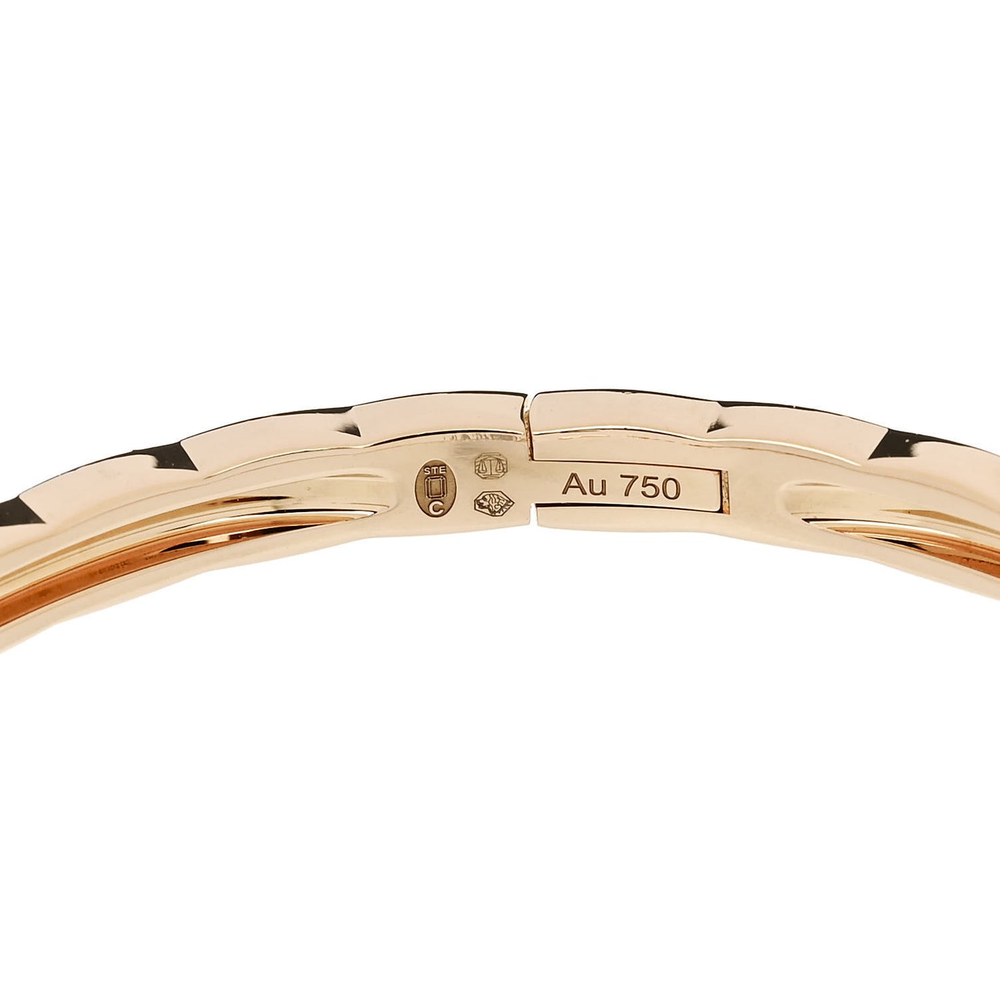 18K Beige Gold Mini Coco Crush Bangle Bracelet M