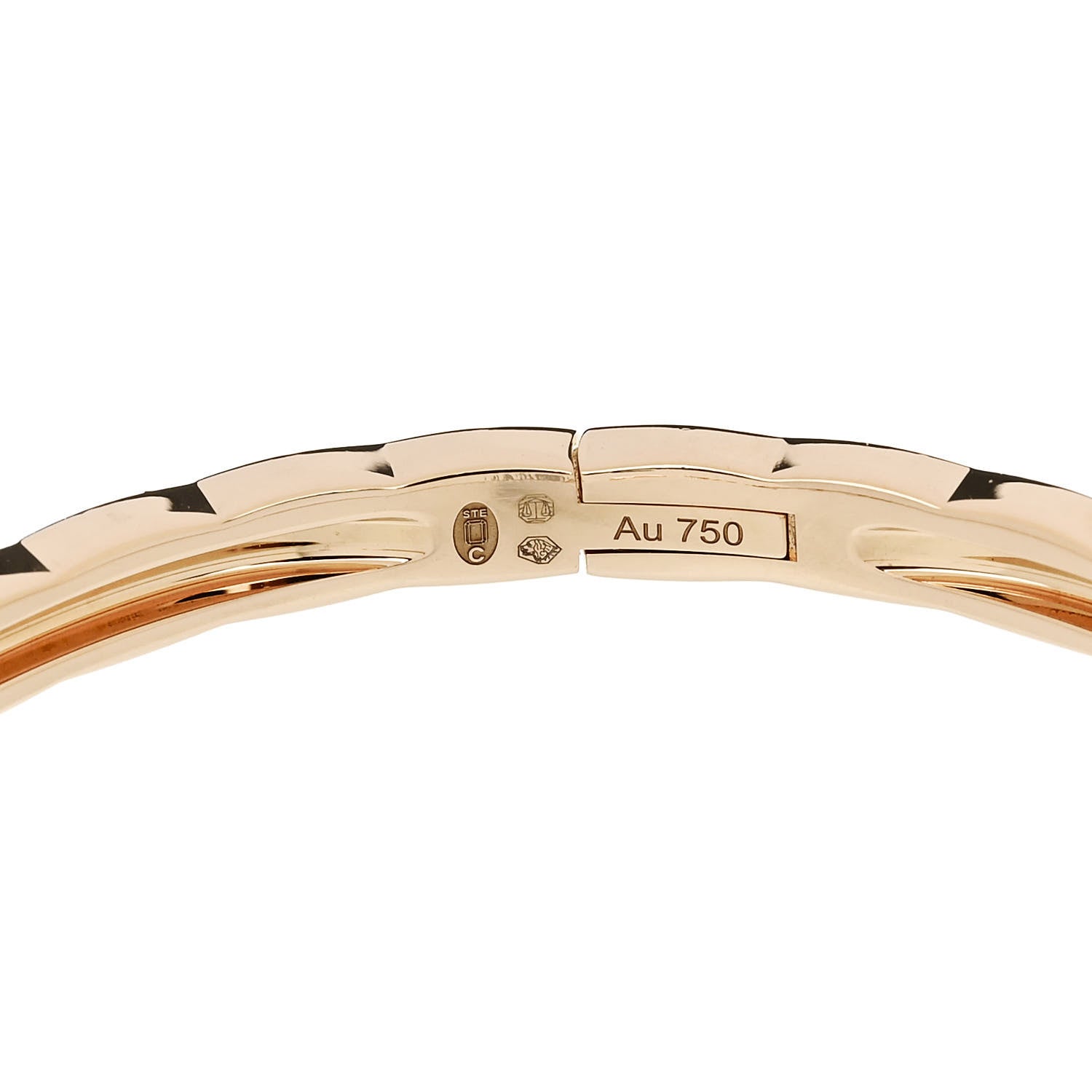 Chanel 18K Beige Gold Mini Coco Crush Bangle Bracelet M 4 of 5