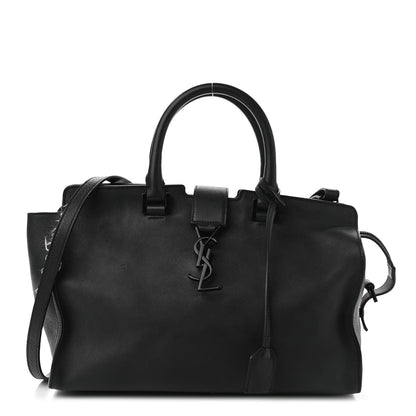 Saint Laurent Calfskin Small Monogram Cabas Black 1 of 13