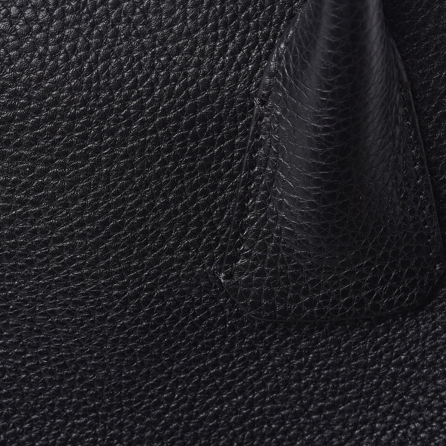 London Grainy Calfskin Small Greenwood Bowling Bag Black