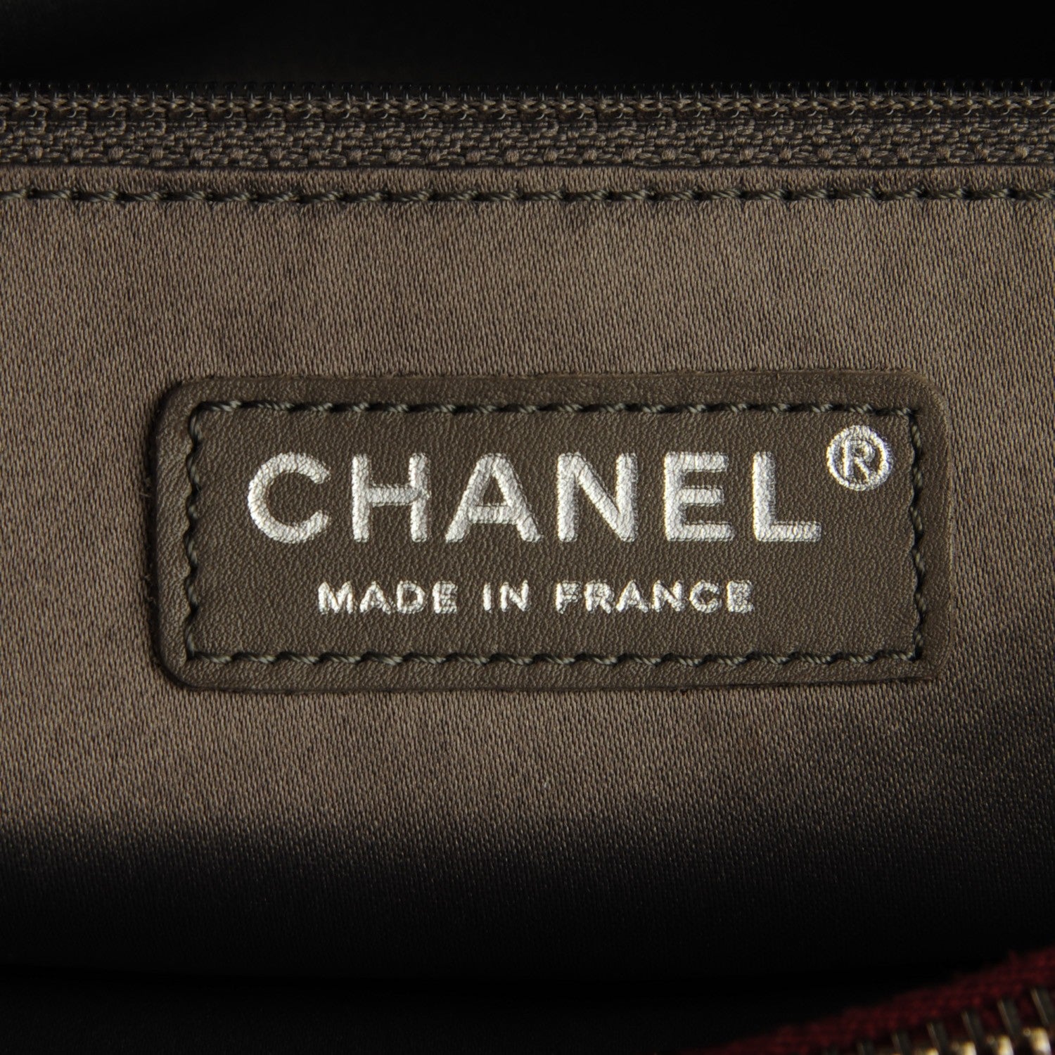 Chanel Caviar Grand Shopping Tote GST Dark Red 6 of 8
