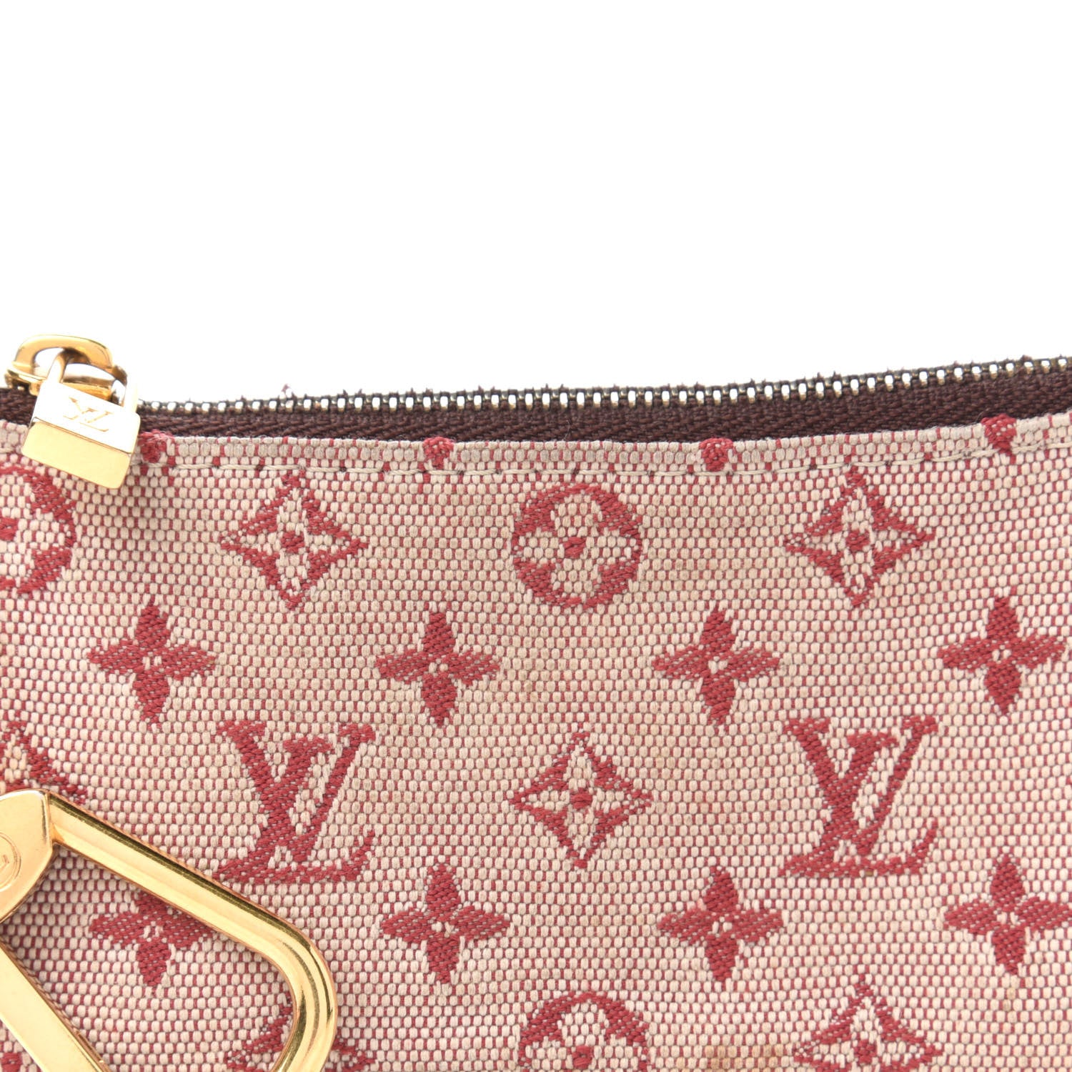 Louis Vuitton Mini Monogram Key Pouch Cherry 9 of 10