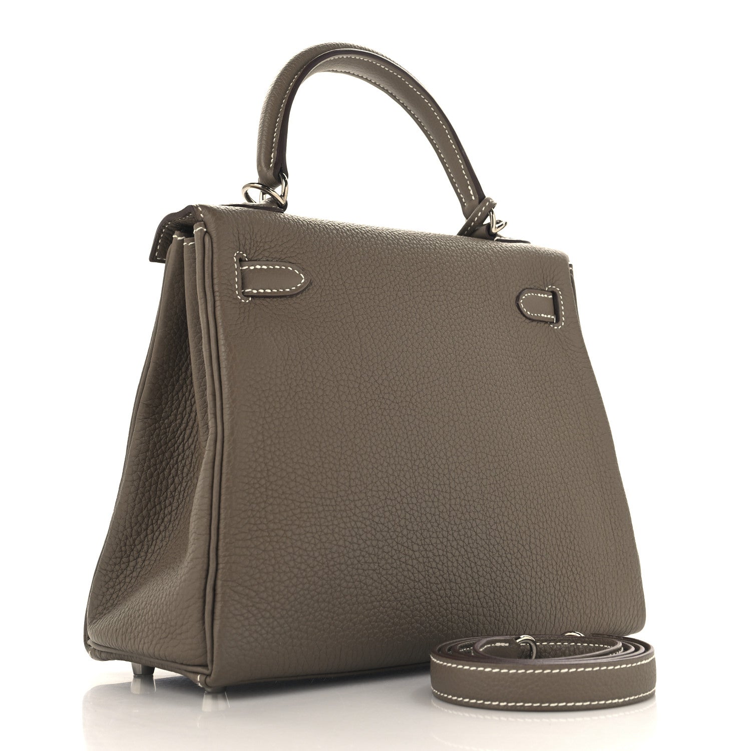 Hermes Togo Kelly Retourne 25 Etoupe 3 of 11