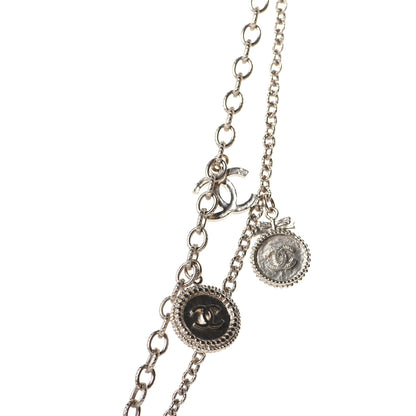 Chanel CC Coco Camellia Coin Necklace Gold 7 of 10