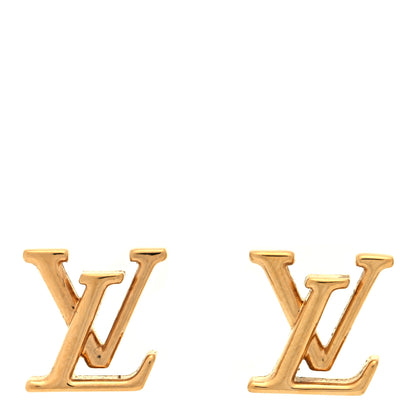 Louis Vuitton Metal LV Iconic Earrings Gold 1 of 4