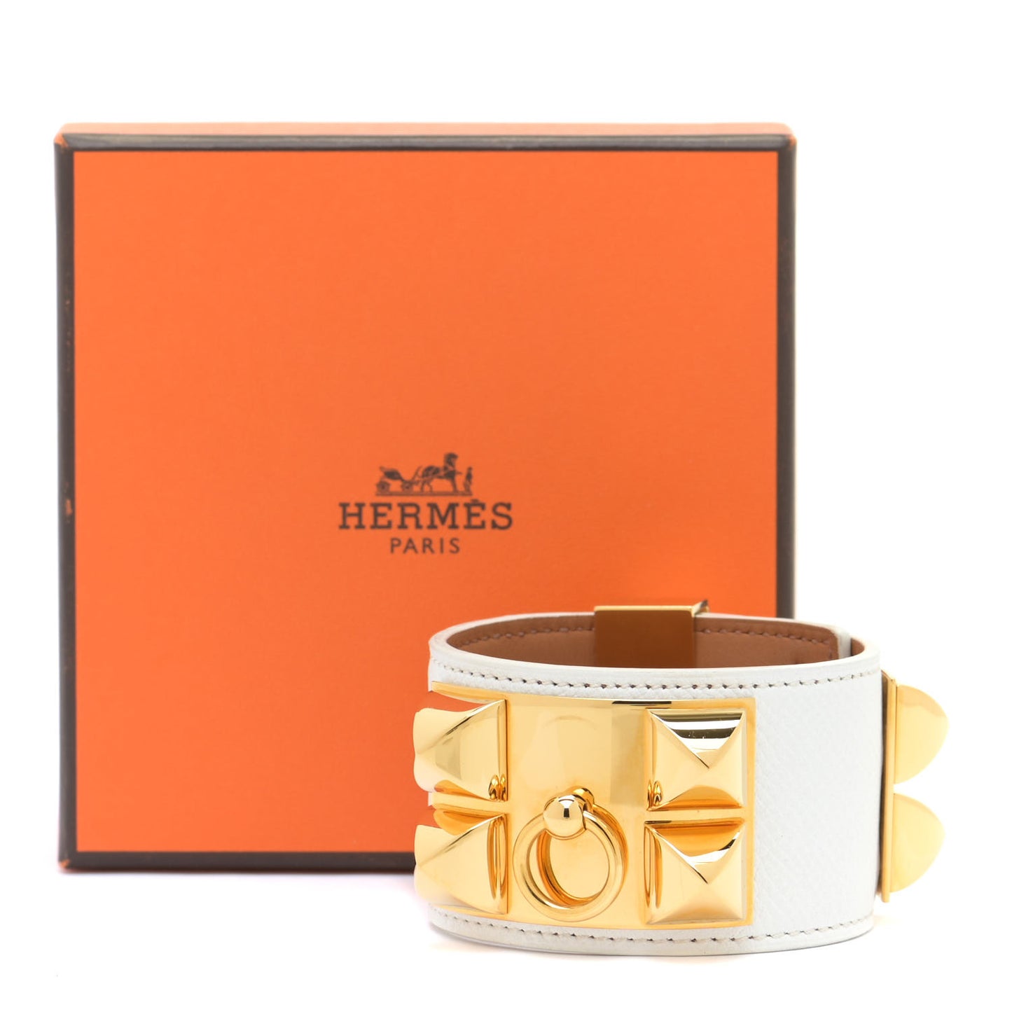Epsom Collier de Chien CDC Bracelet S White