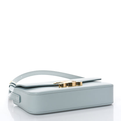 Celine Shiny Calfskin Triomphe Shoulder Bag Soft Blue 4 of 10
