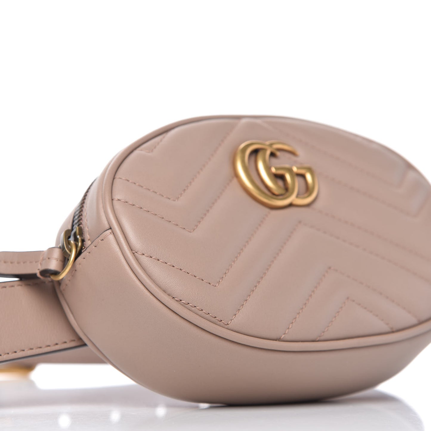 Calfskin Matelasse GG Marmont Belt Bag 85 34 Porcelain Rose