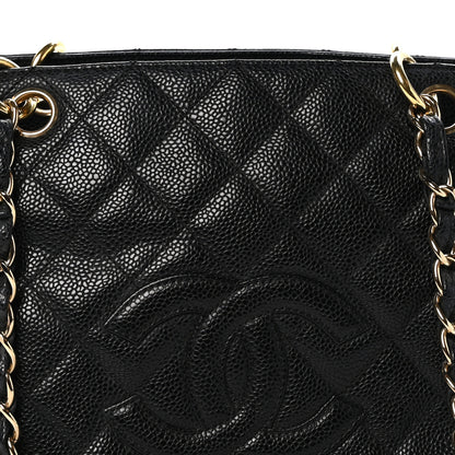 Chanel Caviar Quilted Petit Timeless Tote PTT Black 9 of 13