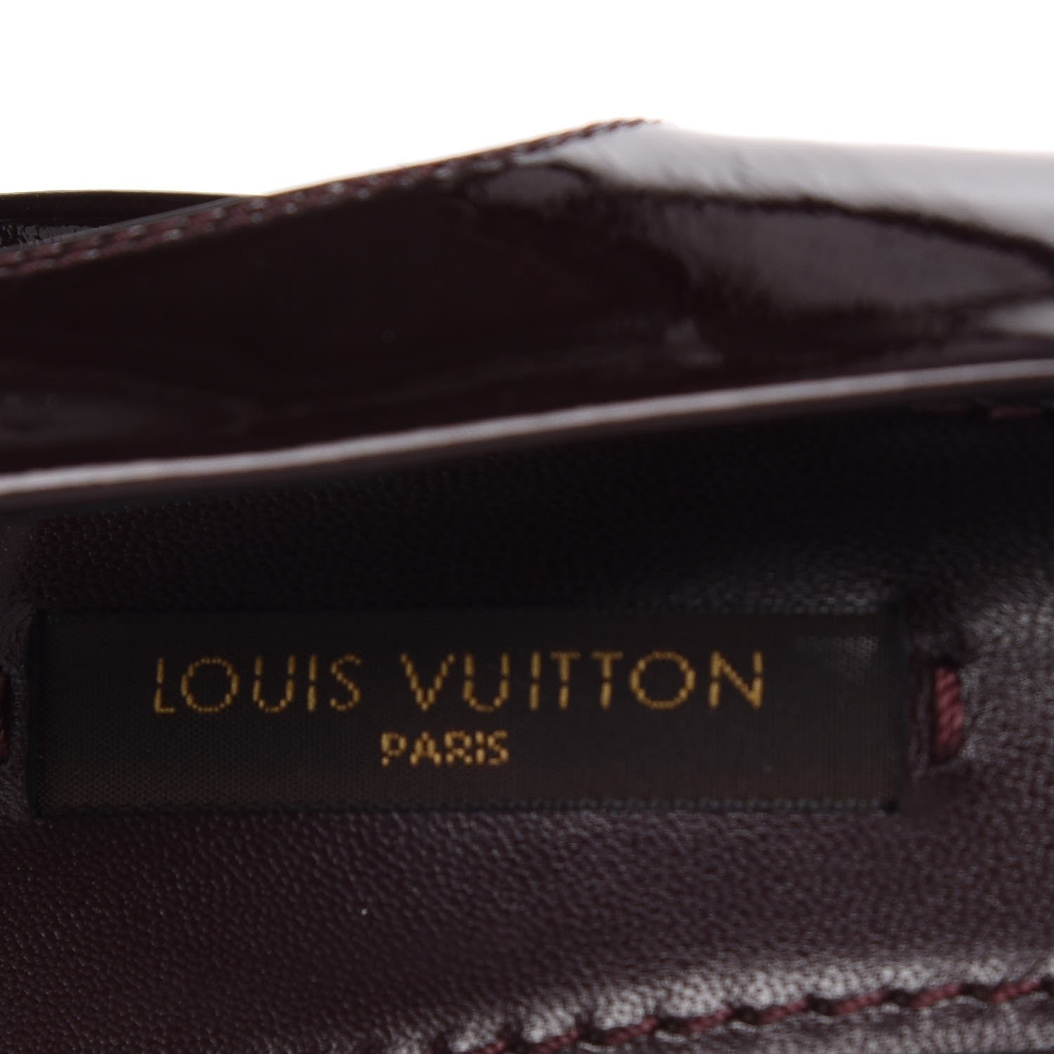 Louis Vuitton Patent Slingback Heels 38 Amarante 7 of 11