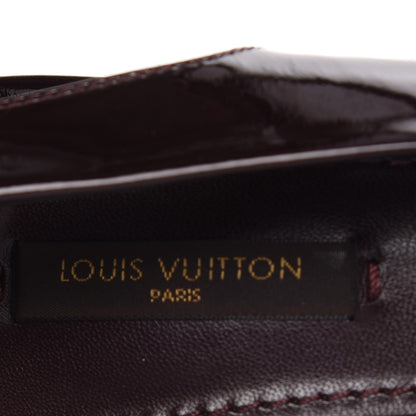 Louis Vuitton Patent Slingback Heels 38 Amarante 7 of 11