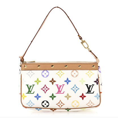 Louis Vuitton Monogram Multicolor Pochette Accessories White 1 of 12