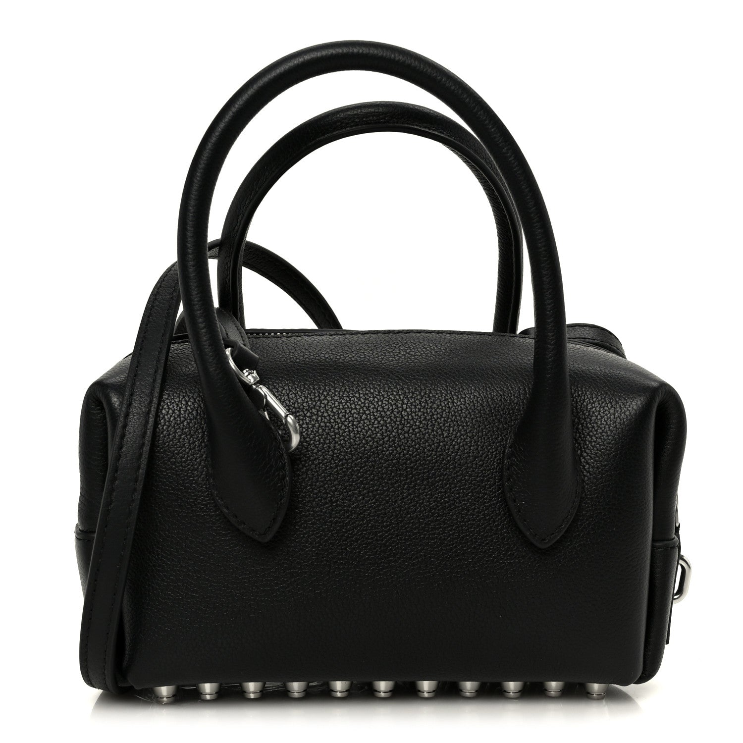 Alexander Wang Calfskin Small Roux Top Handle Bag Black 1 of 10