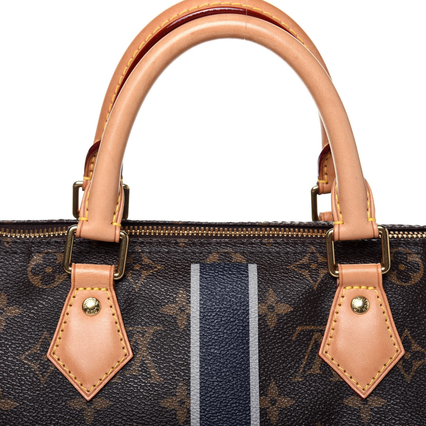 Monogram My LV Heritage Speedy Bandouliere 30 Blue Marine Gris