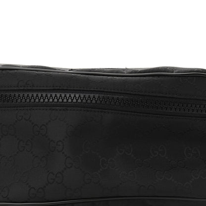 Gucci Nylon Monogram Fanny Pack Belt Bag Black 8 of 10