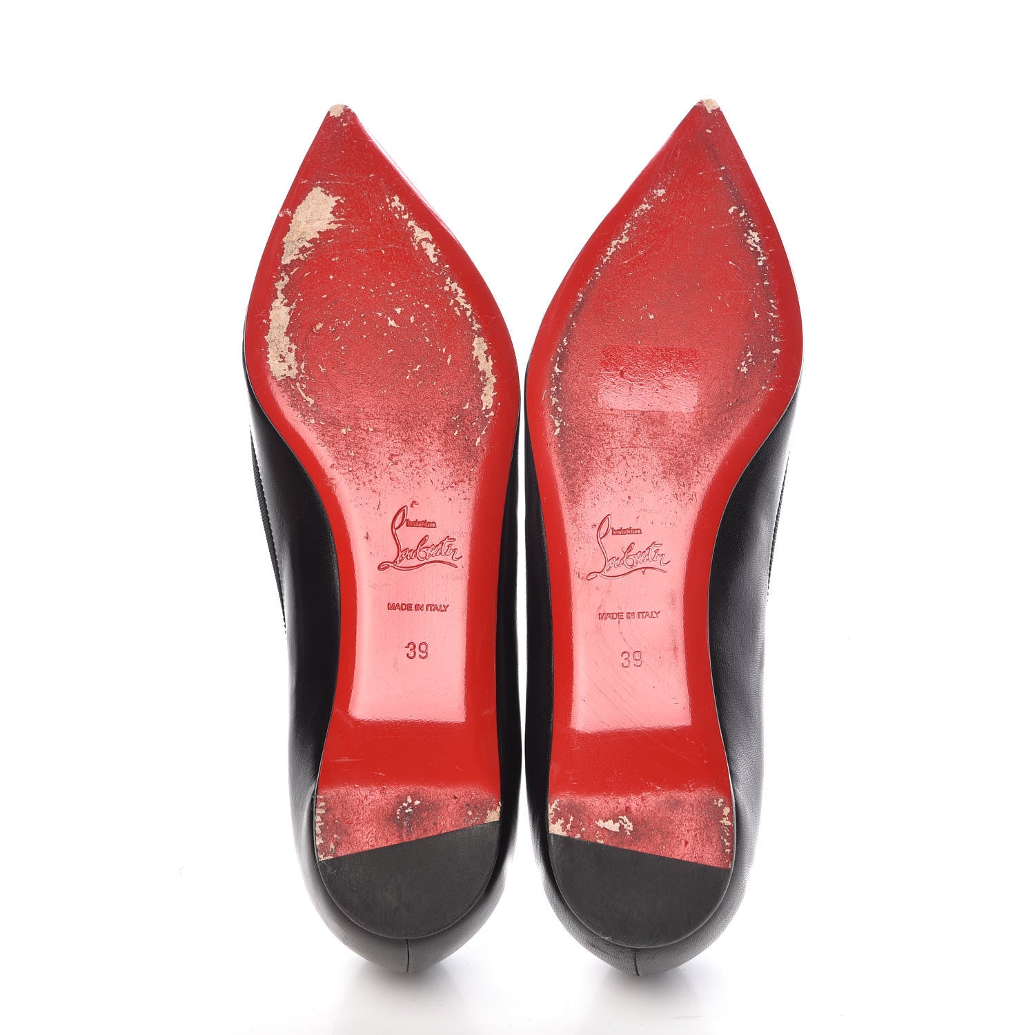 Christian Louboutin Shiny Nappa Solasofia Flats 39 Black 7 of 17