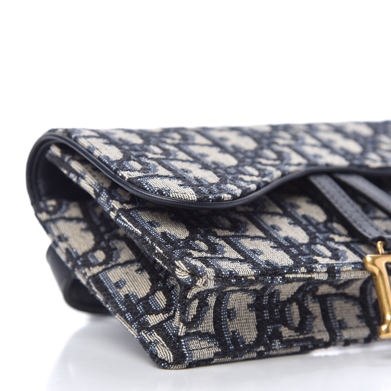 Christian Dior Oblique Saddle Belt Bag Blue 6 of 11