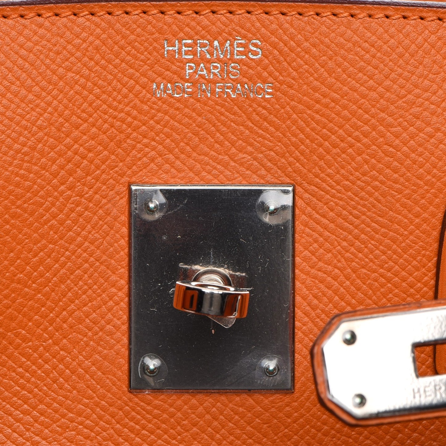 Epsom Birkin 35 Orange