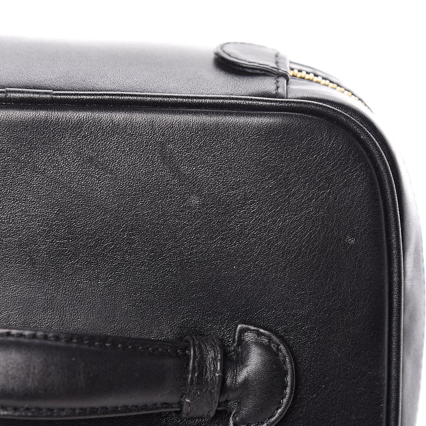 Calfskin Vanity Cosmetic Bag Black