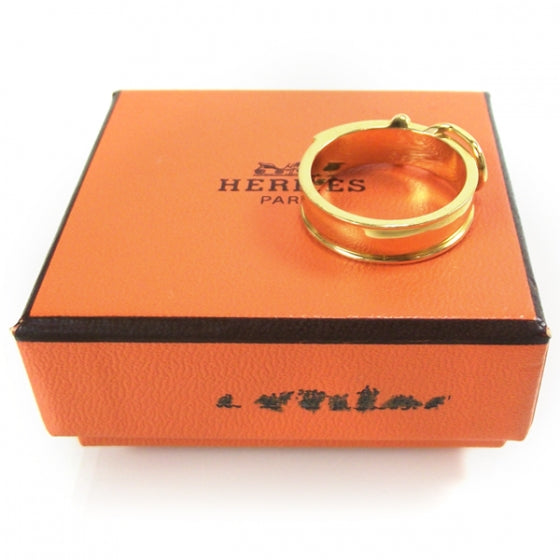 Belt Buckle Scarf Ring Gold