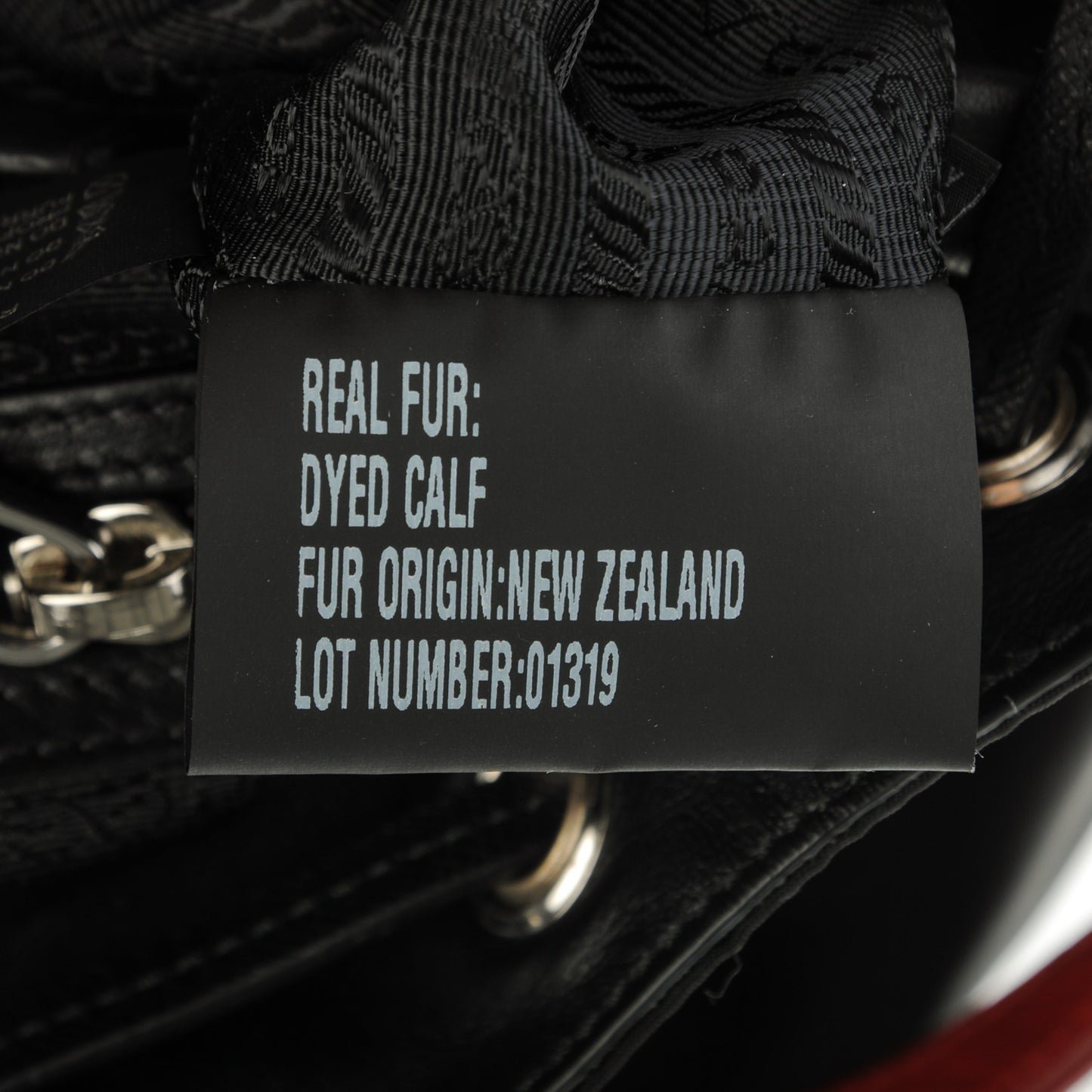 Nylon Cavallino Leopard Print Shoulder Bag Black Miele Rosso