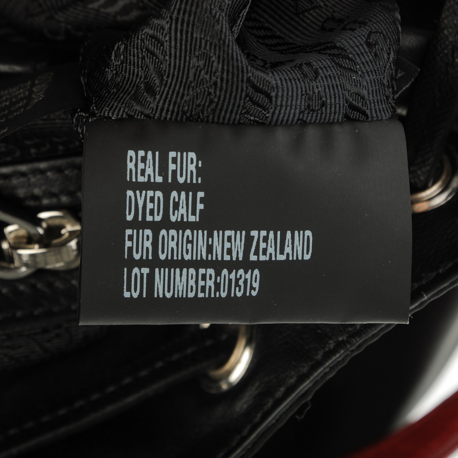 Prada Nylon Cavallino Leopard Print Shoulder Bag Black Miele Rosso 7 of 9