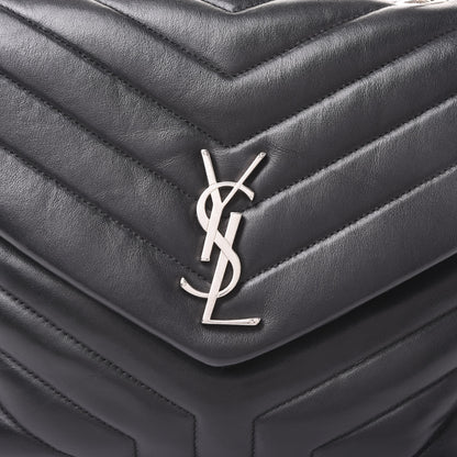 Saint Laurent Calfskin Y Quilted Monogram Medium Loulou Chain Satchel Black 6 of 8