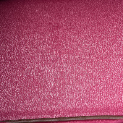 Hermes Togo Bi-Color Horseshoe Birkin 35 Iris Tosca 9 of 18