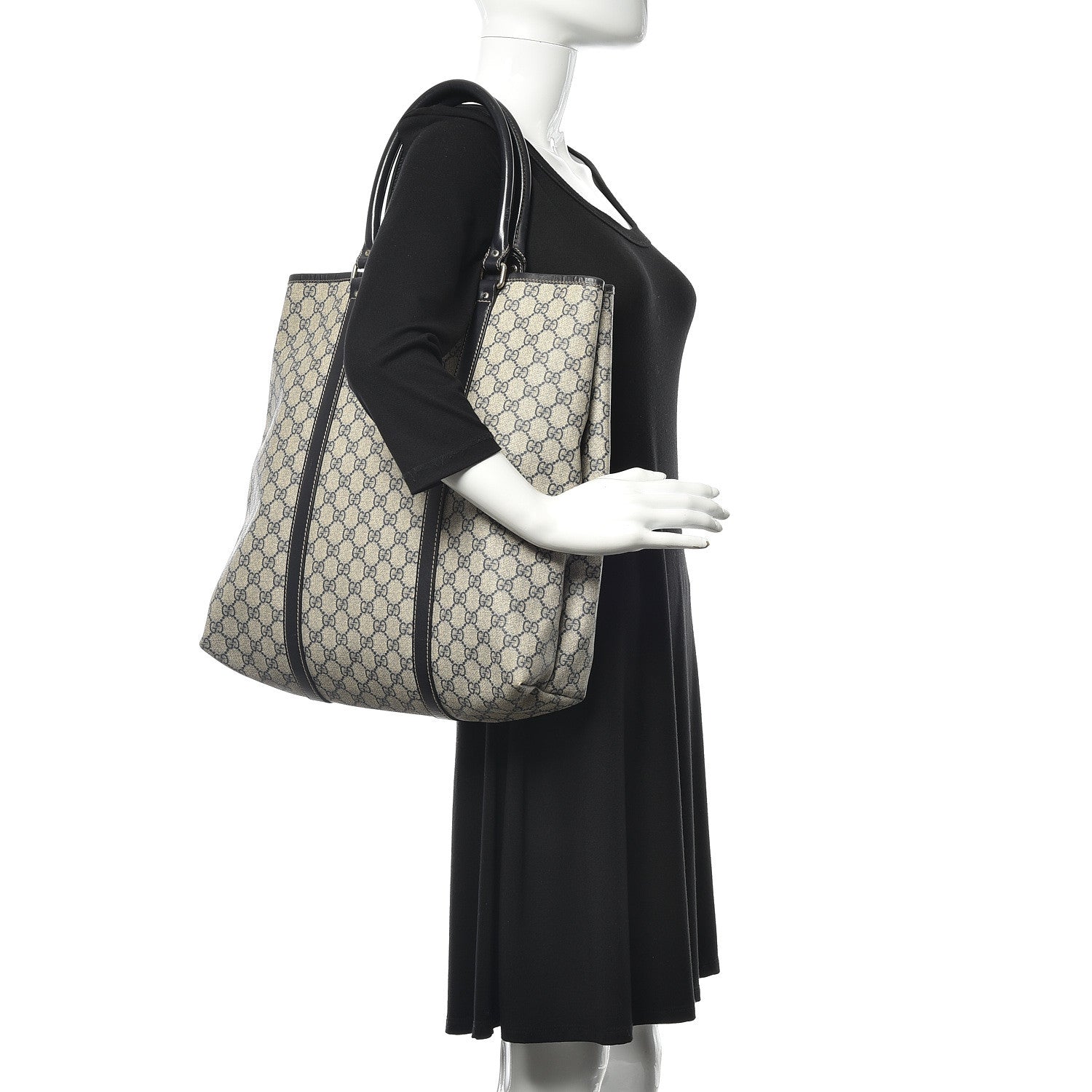 Gucci GG Plus Monogram Joy Vertical Tote Navy 2 of 12