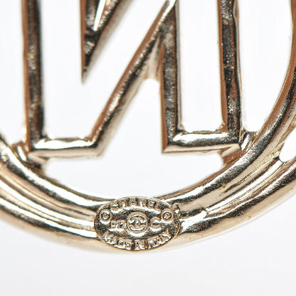 Chanel Hoop Cuba Logo Brooch Gold 4 of 4