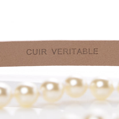 Chanel Pearl Lambskin CC Double Strand Belt 85 34 Pink 4 of 8