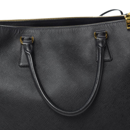Prada Saffiano Lux Extra Large Galleria Double Zip Tote Black 15 of 19