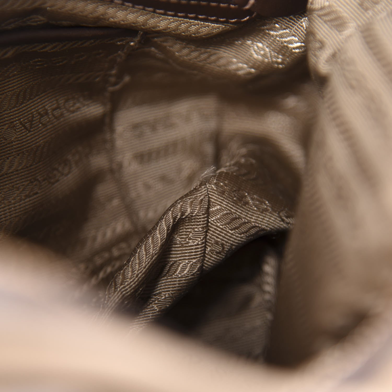 Prada Jacquard Logo Tote Corda Bruciato 11 of 17