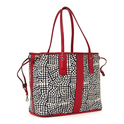 MCM Visetos Medium Liz Reversible Shopper Tote Ruby Red 13 of 19