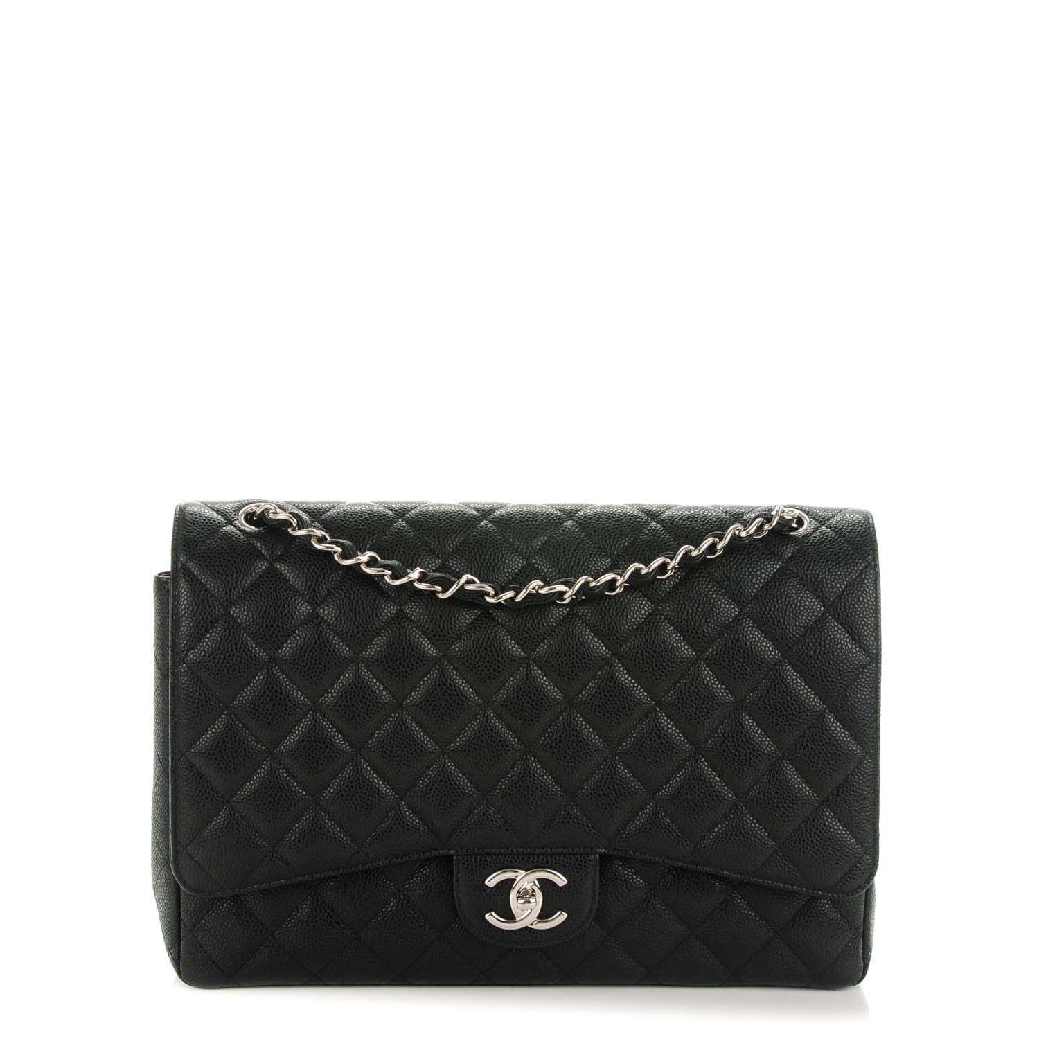 Chanel Caviar Quilted Maxi Double Flap Black 1 of 8