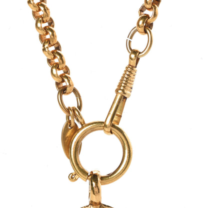 Chanel CC Chain Pendant Long Necklace Gold 6 of 6