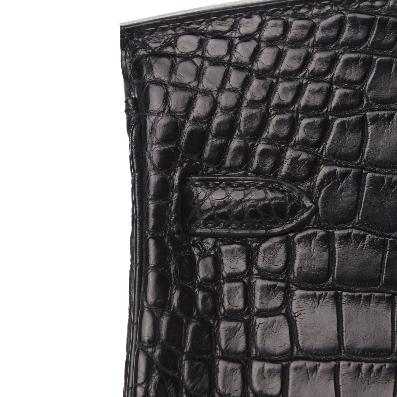 Hermes Matte Alligator Birkin 25 Black 11 of 32