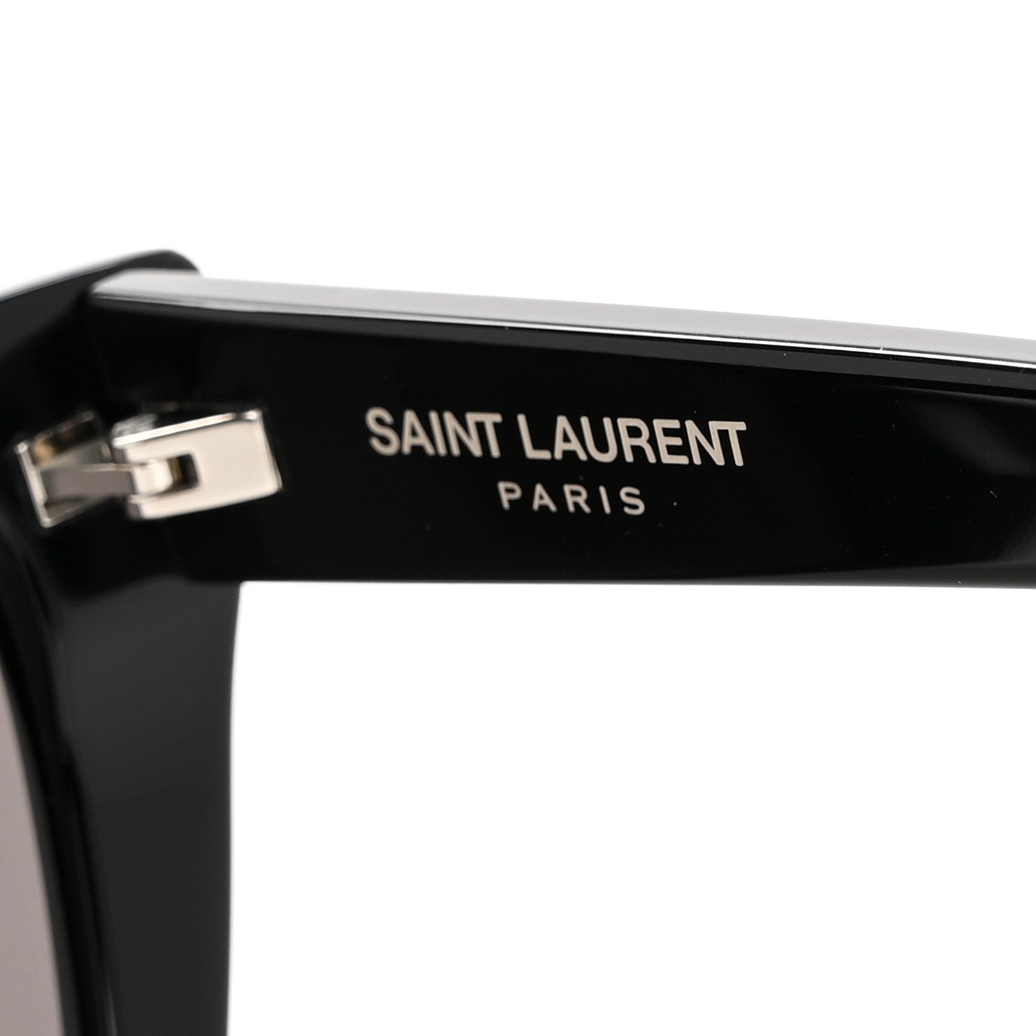 Saint Laurent Acetate Mica Cat Eye Sunglasses SL 276 Black 5 of 8