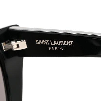 Saint Laurent Acetate Mica Cat Eye Sunglasses SL 276 Black 5 of 8
