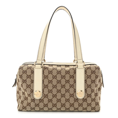 Gucci Monogram Small Charmy Boston White 1 of 10