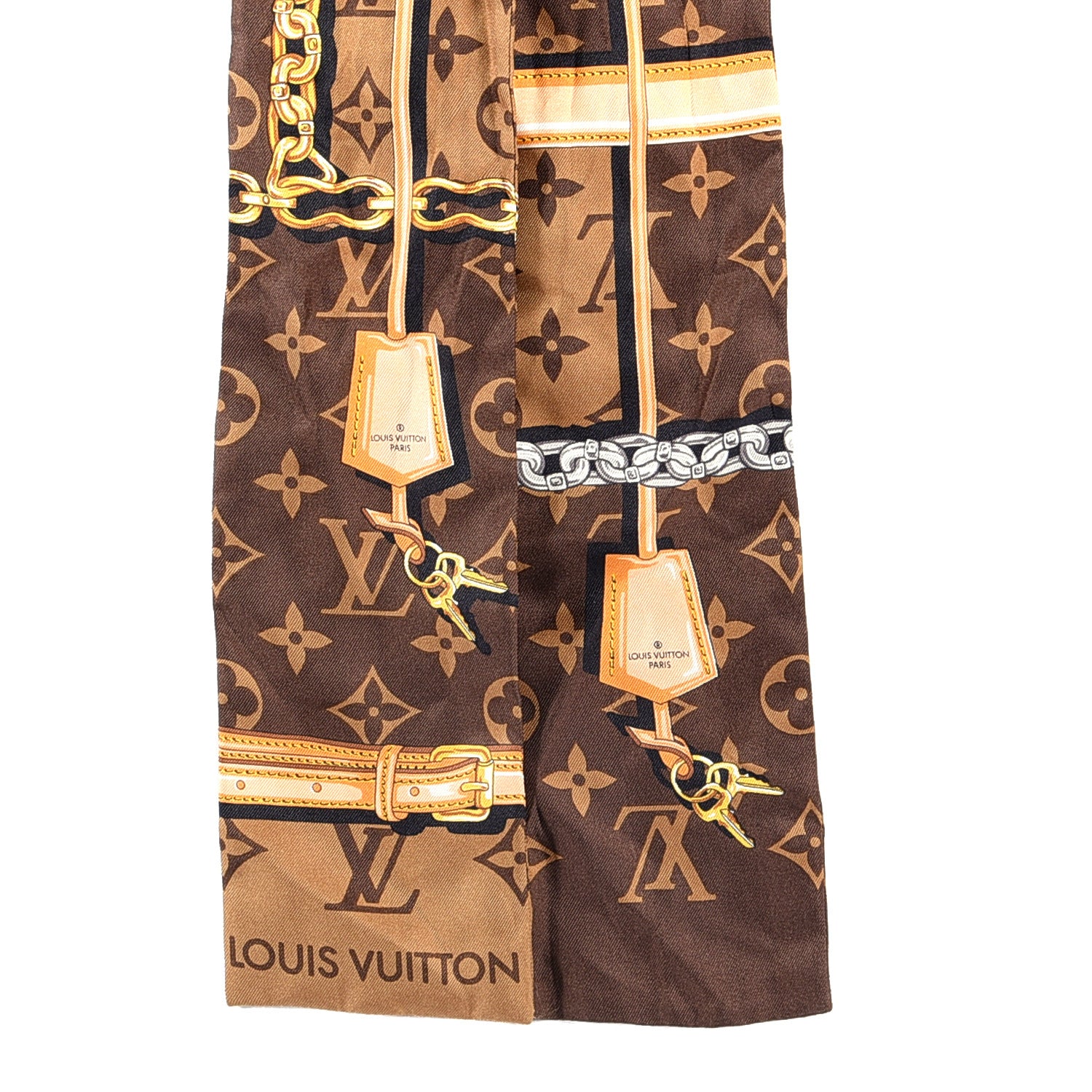 Louis Vuitton Silk Monogram Confidential Bandeau Brown 2 of 3