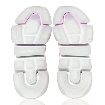 Balenciaga Technical 3D Recycled Knit Bi-Color Womens Speed 2.0 Transparent Sole Sneakers 40 Pink 5 of 8