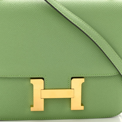 Hermes Epsom Constance 18 Vert Criquet 6 of 9