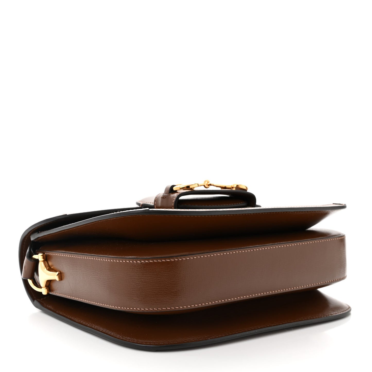 GG Supreme Monogram Horsebit 1955 Shoulder Bag Beige Brown Sugar