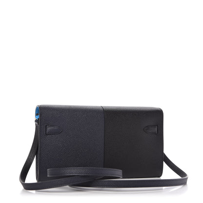 Hermes Epsom Casaque Kelly Wallet To Go Black Bleu Indigo Bleu Frida 3 of 10