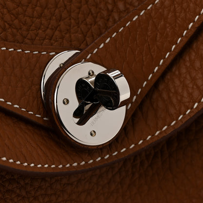 Hermes Taurillon Clemence Lindy 26 Gold 10 of 11